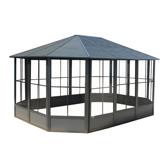 Korado Aluminum Octagonal Solarium 12 x 15 ft. | Sojag-Delightful Yard