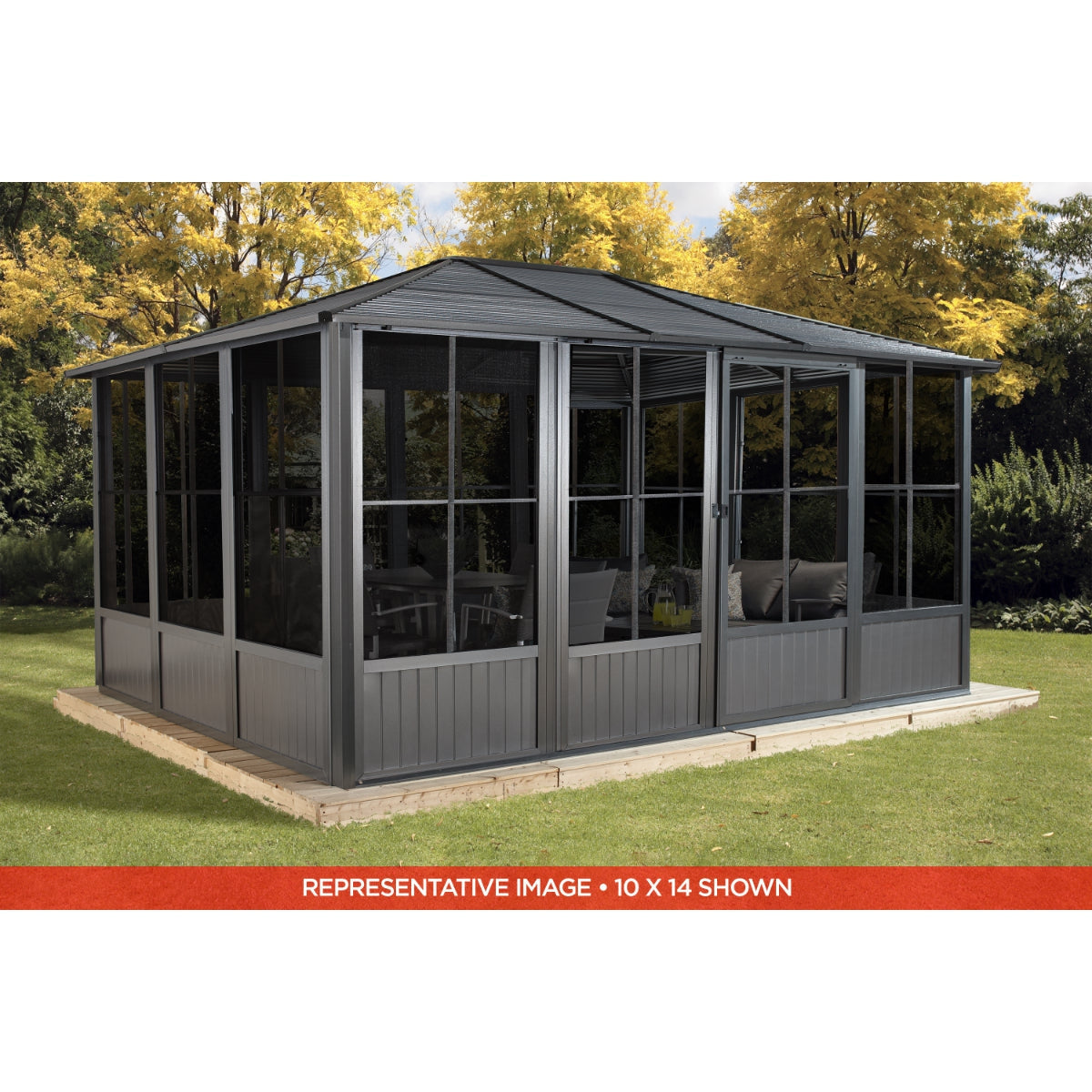 Korado Aluminum Solarium 10 x 14 ft. | Sojag-Delightful Yard