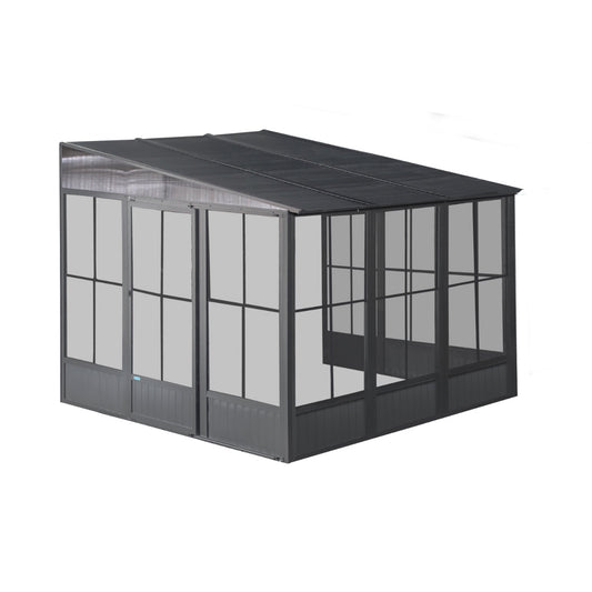 Korado Aluminum Wall Mounted Sunroom 10 x 10 ft. | Sojag-Delightful Yard