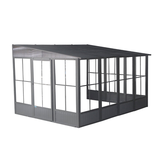 Korado Aluminum Wall Mounted Sunroom 10 x 13 ft. | Sojag-Delightful Yard
