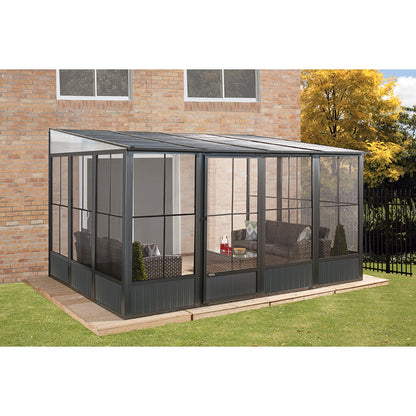 Korado Aluminum Wall Mounted Sunroom 10 x 16 ft. | Sojag-Delightful Yard