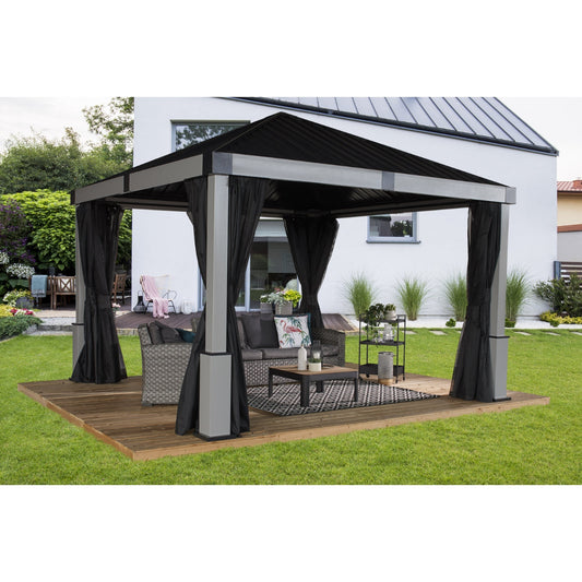 Lena Aluminum Gazebo 12 x 12 ft | Sojag-Delightful Yard