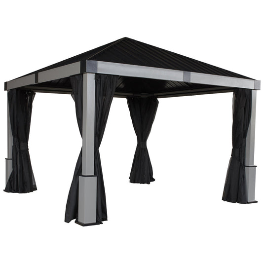 Lena Aluminum Gazebo 12 x 12 ft | Sojag-Delightful Yard