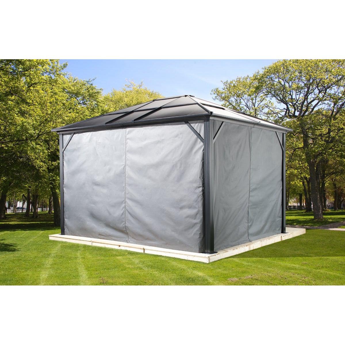 Sojag Meridien Gazebo Curtains 10 x 12 ft. - Delightful Yard