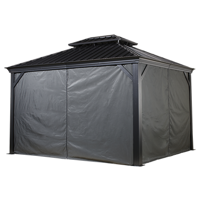 Monaco, Messina, Mykonos, and Moreno Gazebo Curtains 10 x 10 ft | Sojag-Delightful Yard