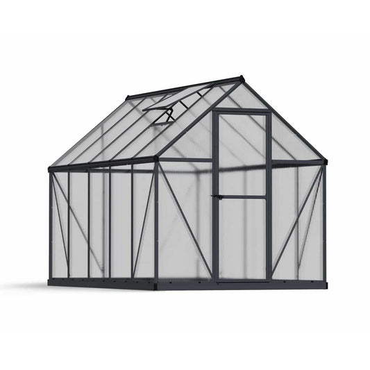 Mythos Greenhouse 6 x 10 ft. Grey Frame | Palram-Canopia - Delightful Yard