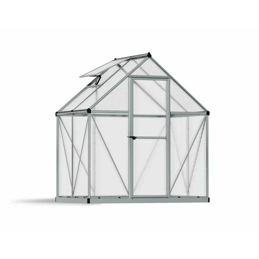 Mythos Greenhouse 6 x 4 ft. Silver Frame | Palram-Canopia - Delightful Yard
