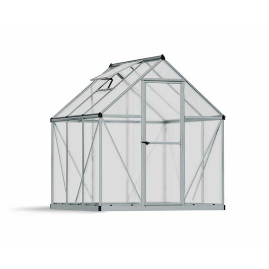 Mythos Greenhouse 6 x 6 ft. Silver Frame | Palram-Canopia - Delightful Yard