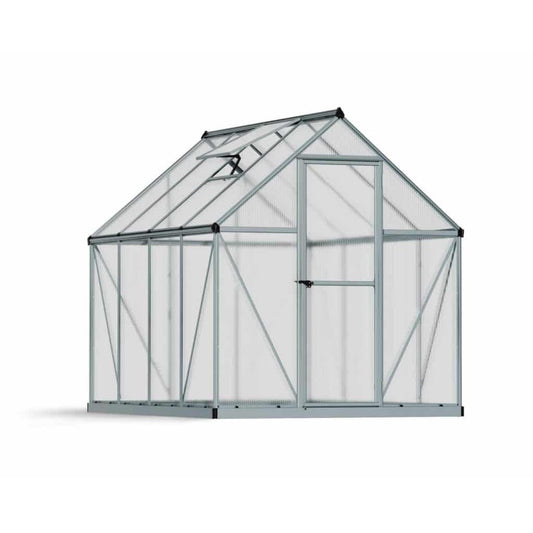 Mythos Greenhouse 6 x 8 ft. Silver Frame | Palram-Canopia - Delightful Yard