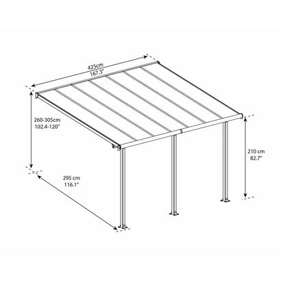 Olympia Patio Covers 10 x 14 ft. | Palram-Canopia - Delightful Yard