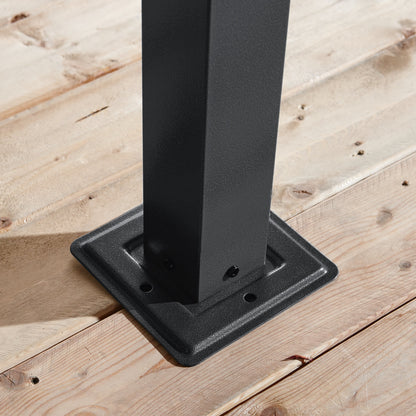 Pompano Aluminum Wall-Mounted Gazebo Patio Cover 10 x 14 ft | Sojag-Delightful Yard