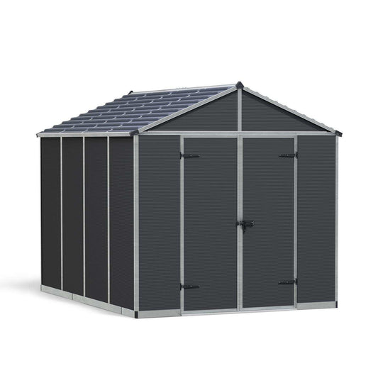 Rubicon Heavy Duty Skylight Shed 8 x 10 ft. | Palram-Canopia-Delightful Yard