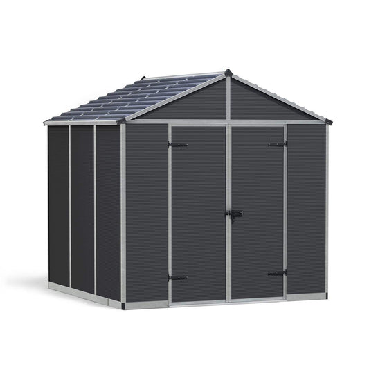 Rubicon Heavy Duty Skylight Shed 8 x 8 ft. | Palram-Canopia-Delightful Yard