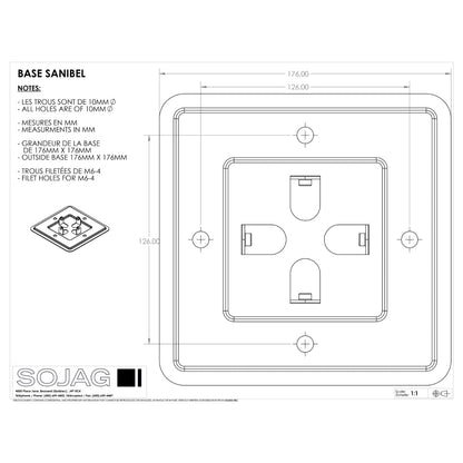 Sanibel Aluminum Gazebo 8 x 8 ft Dark Grey | Sojag-Delightful Yard