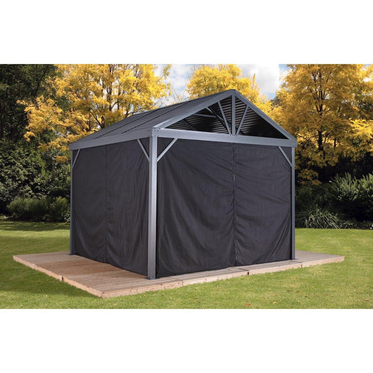 Sojag Sanibel Gazebo Curtains 8 x 8 ft. - Delightful Yard