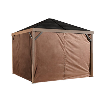 Sanibel Gazebo Curtains 8 x 8 ft | Sojag-Delightful Yard