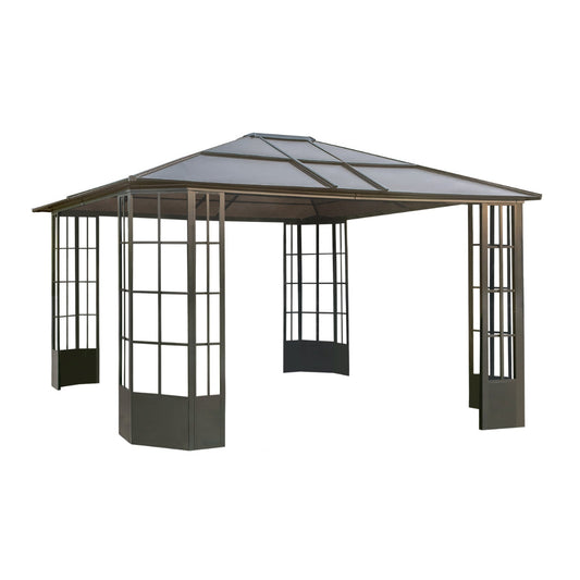 Savino Aluminum Gazebo 12 x 14 ft | Sojag-Delightful Yard