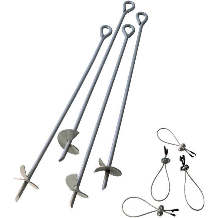 ShelterAuger Earth Anchors 30 in. - Delightful Yard