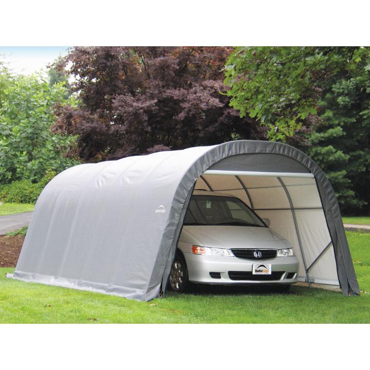 ShelterCoat 13 x 20 x 10 ft. Wind and Snow Rated Garage Round Top - Delightful Yard