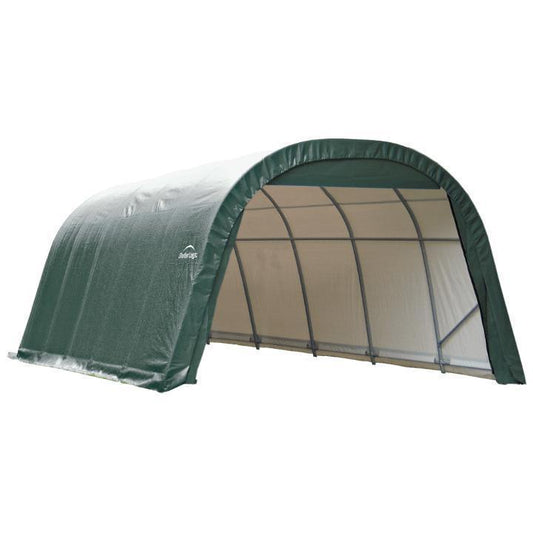 ShelterCoat 13 x 24 x 10 ft. Wind and Snow Rated Garage Round Top - Delightful Yard