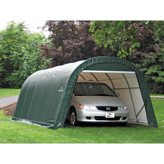 ShelterCoat 13 x 28 x 10 ft. Wind and Snow Rated Garage Round Top - Delightful Yard