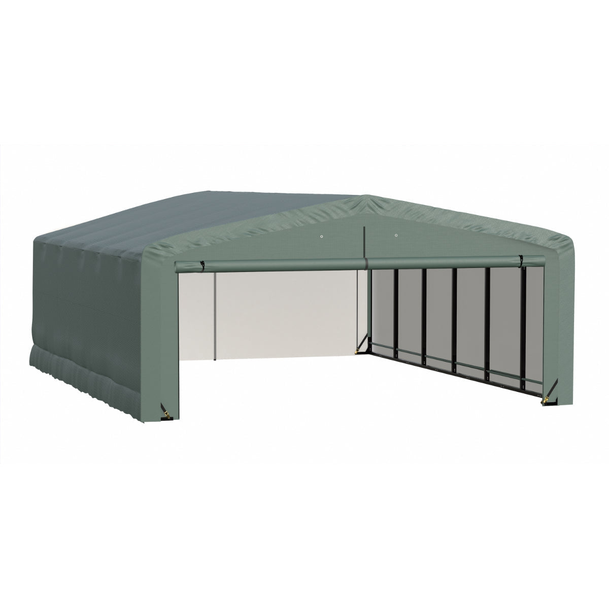 ShelterTube Wind and Snow-Load Rated Garage 20 x 27 x 10 ft. | Shelterlogic-Delightful Yard