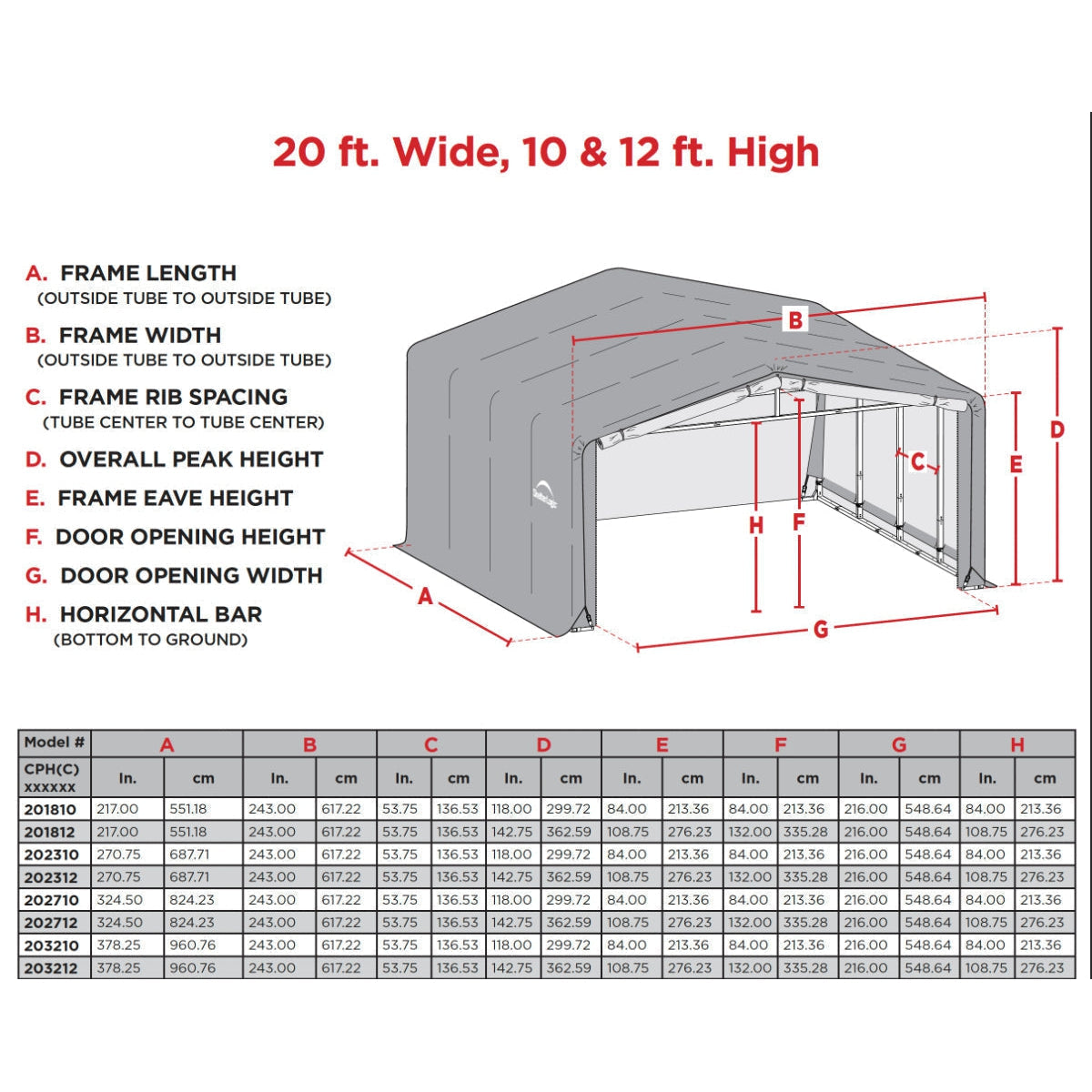 ShelterTube Wind and Snow-Load Rated Garage 20 x 23 x 12 ft. | Shelterlogic-Delightful Yard