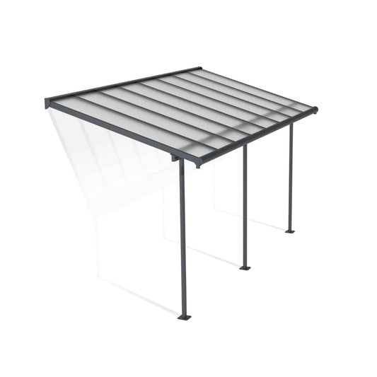 Sierra Patio Covers 7.5 x 15 ft. Clear Panels | Palram-Canopia - Delightful Yard