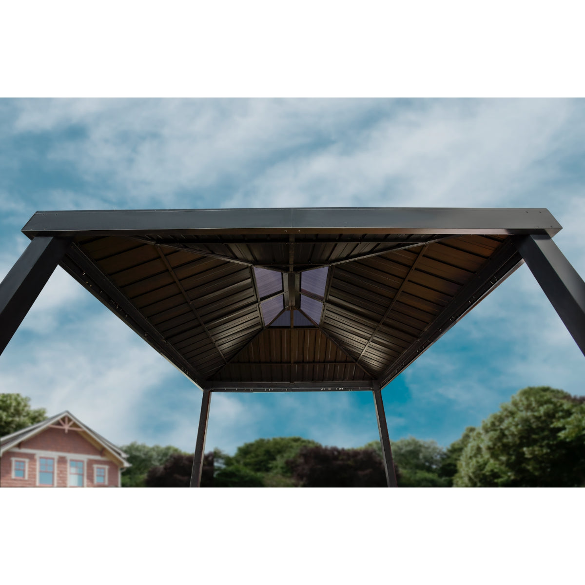 Skylight Aluminum Gazebo 10 x 12 ft | Sojag-Delightful Yard