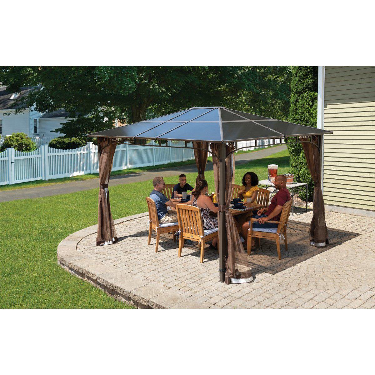Sycamore Gazebo 10 x 12 ft. - Delightful Yard