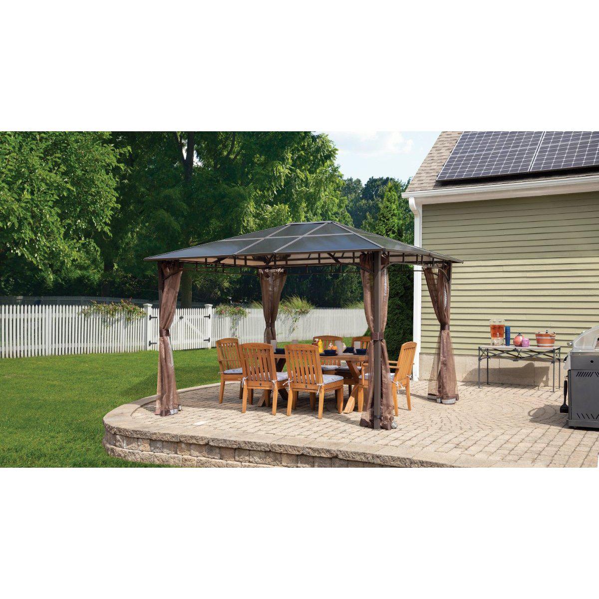 Sycamore Gazebo 10 x 12 ft. - Delightful Yard