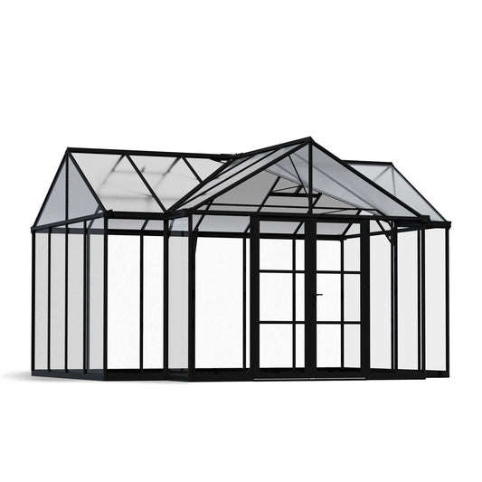 Triomphe Garden Chalet Greenhouse Solarium 15 x 12 ft. | Palram-Canopia-Delightful Yard