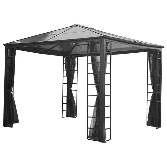 Turia Steel Polycarbonate Gazebo 10 x 12 ft | Sojag-Delightful Yard