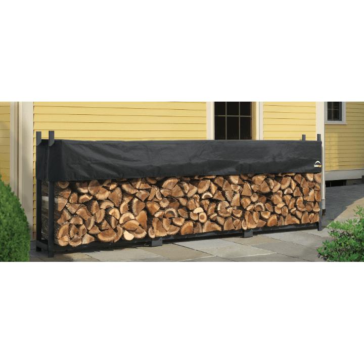 Ultra Duty Firewood Rack with Cover, 12 ft. - Delightful Yard