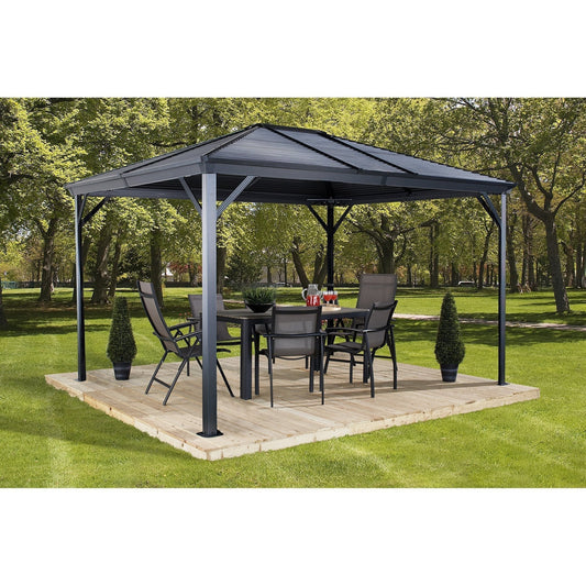 Sojag Ventura Hardtop Gazebo 10 x 12 ft. - Delightful Yard