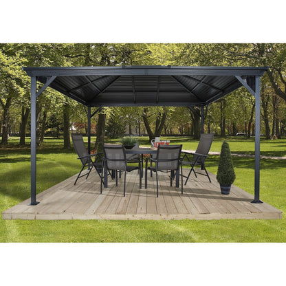 Sojag Ventura Hardtop Gazebo 10 x 12 ft. - Delightful Yard