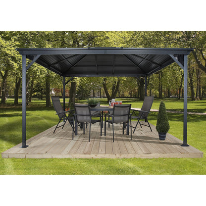 Sojag Ventura Hardtop Gazebo 10 x 12 ft. - Delightful Yard