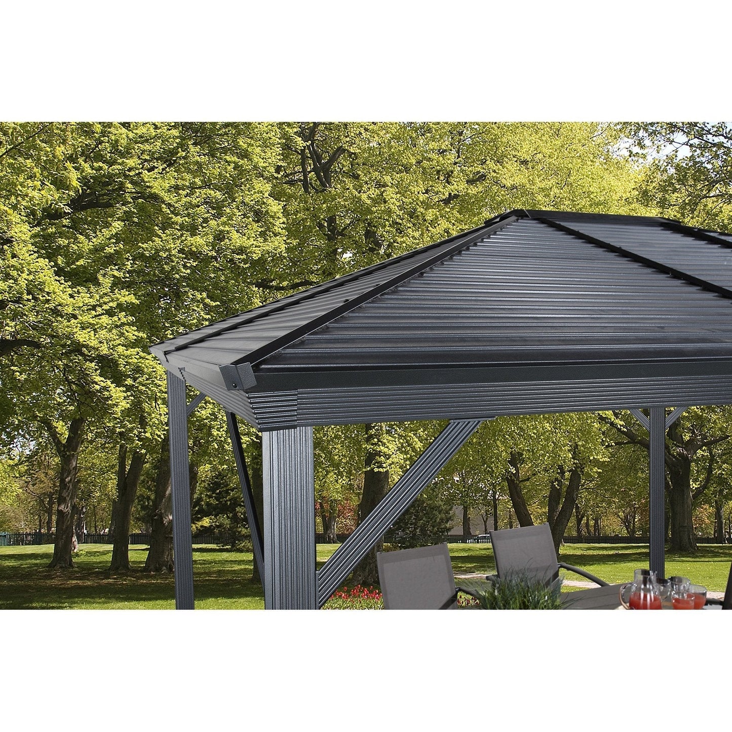 Sojag Ventura Hardtop Gazebo 10 x 12 ft. - Delightful Yard