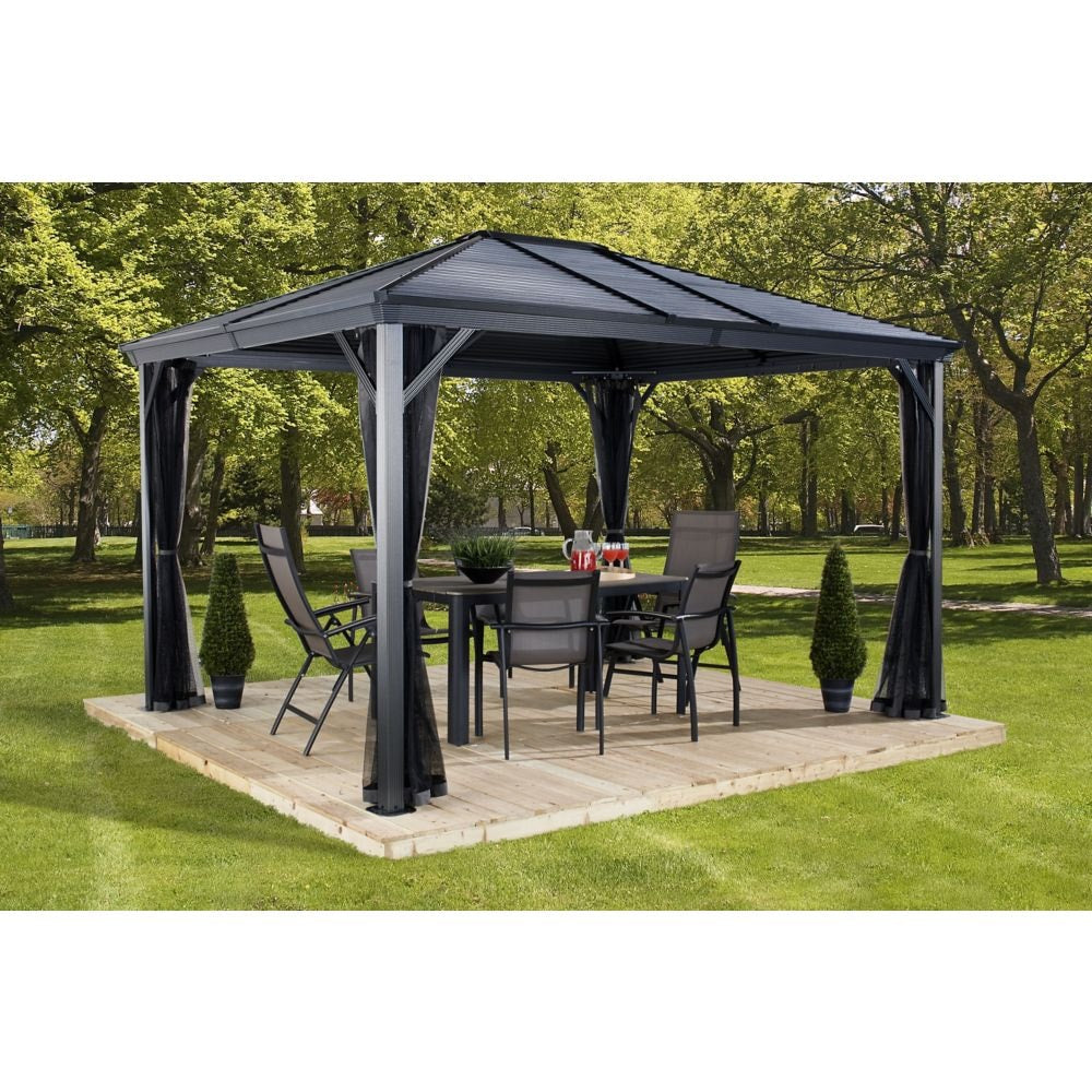 Ventura Aluminum Gazebo 8 x 8 ft | Sojag-Delightful Yard