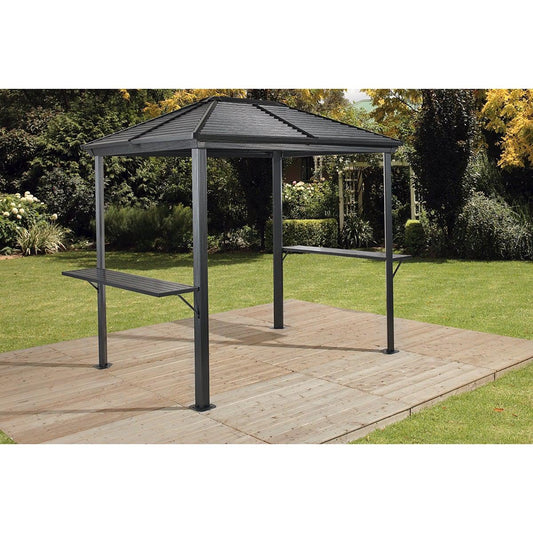 Sojag Ventura Hardtop Grill Gazebo 5x8 ft. - Delightful Yard