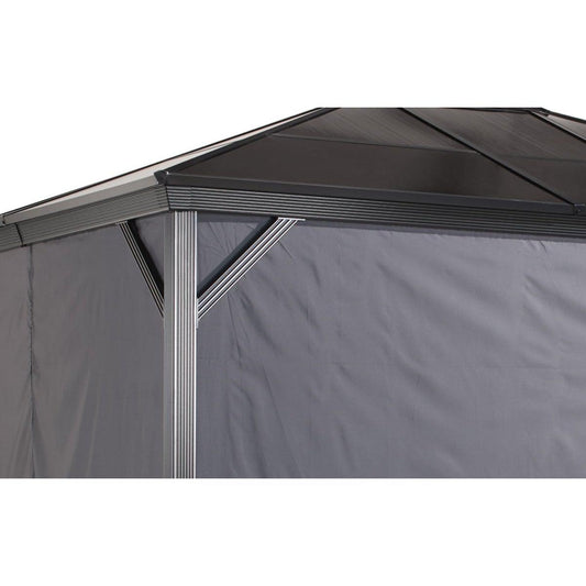 Sojag Verona Gazebo Curtains 10 x 10 ft. - Delightful Yard
