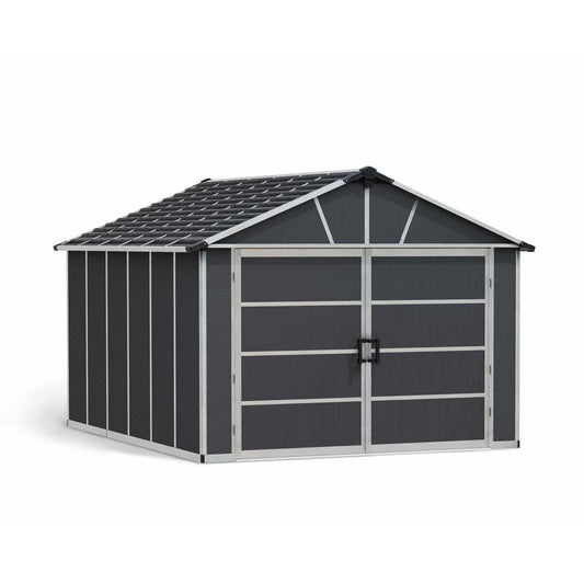 Yukon Garage Skylight Shed 11 x 13 ft. | Palram-Canopia - Delightful Yard