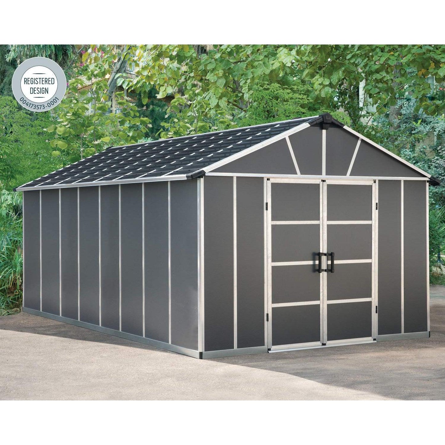 Yukon Skylight Shed 11 x 17 ft. | Palram-Canopia - Delightful Yard